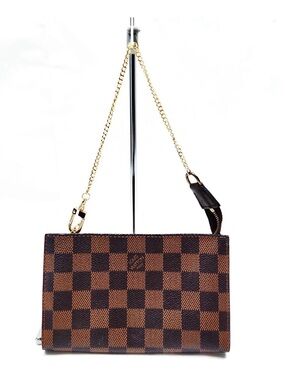 Authentic Louis Vuitton Accessory Pouch SP0051 on unbranded chain